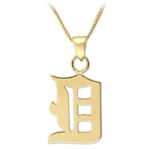 JCE336 Gold White Metal Chain Pendant with No Stone