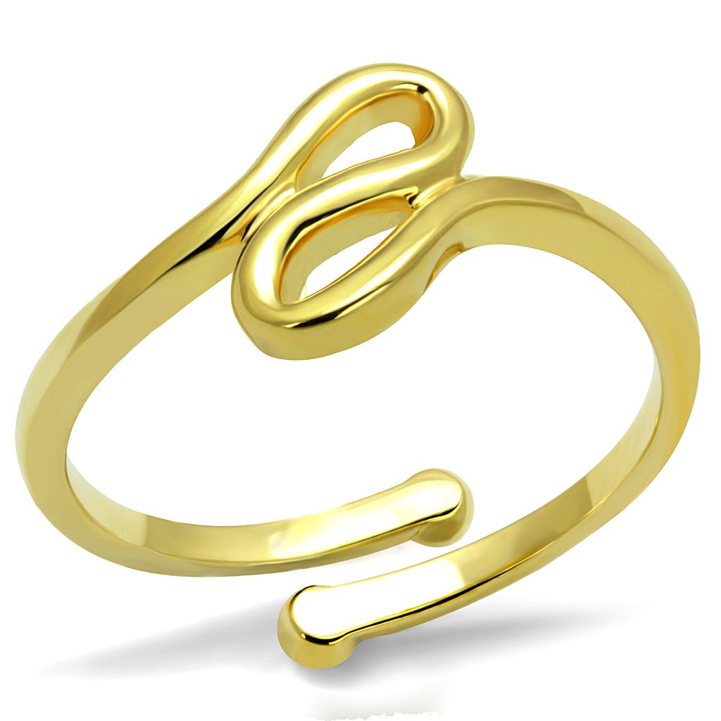 JCE4000 Flash Gold Brass Ring with No Stone
