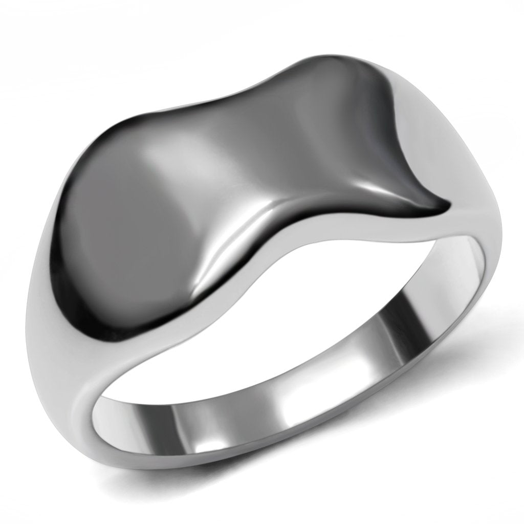JCE033 High polished (no plating) Stainless Steel Ring with No Stone